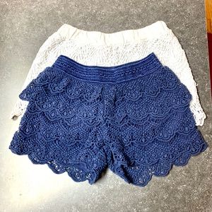 Girls lace shorts